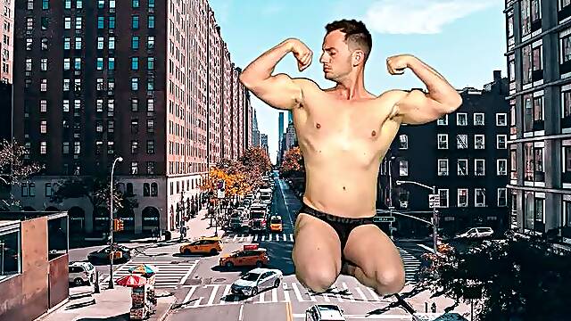 APOLLO : JOCKSTRAP GIANT APOLLO CITY DESTRUCTION - NYC - MACROPHILIA
