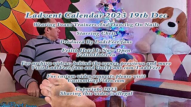 Ladvent Calendar 23 - 19th Dec - Wearing Ivans Trainers And Dancing On Nails