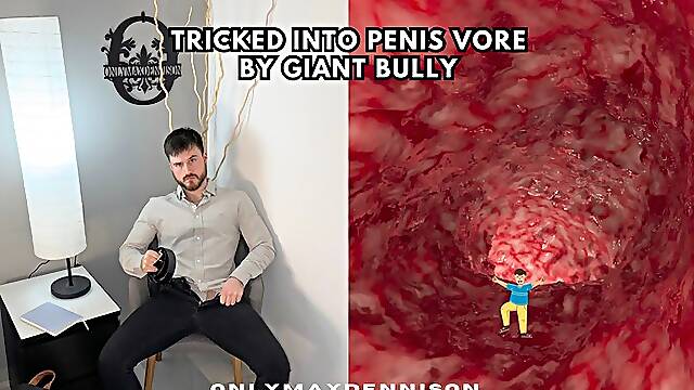 Tricked into penis vore by giant bully