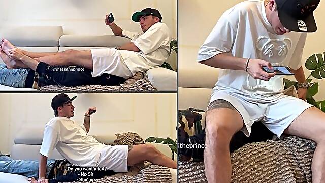 Sitting and farting on my human sofa (FHD)