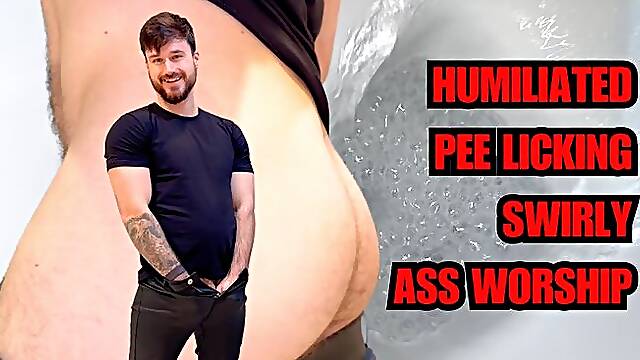 Extreme Bully - humiliated pee licking swirly ass worship