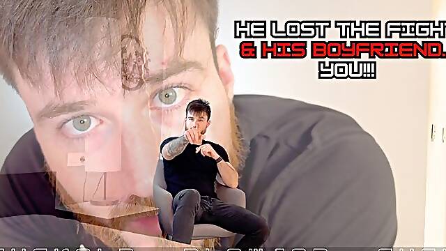 He lost the fight & his boyfriend YOU!!!