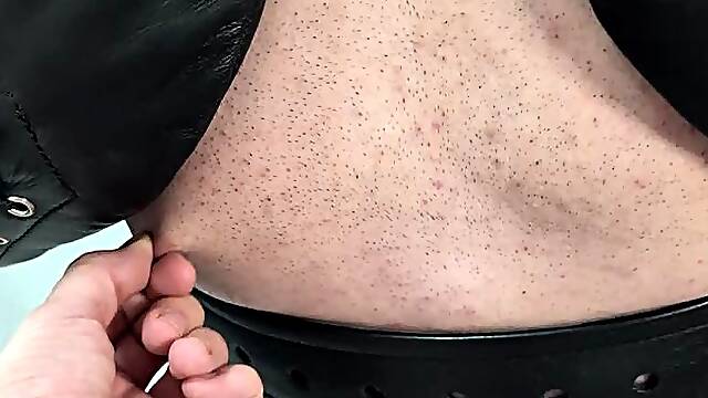 Gay BDSM deepthroat training with a strapless gag