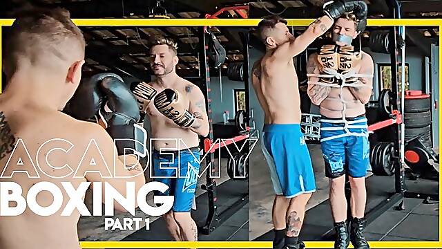 Academy Boxing - Part 1 (1080p) Gay Bondage - Gay Domination - Wrestling - Boxing - Muscle Worship - Gut Punching - BDSM