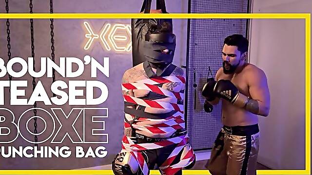 Hex ties Tonny to the punching bag (1080p) Male Bondage - Gay Boxing - Gay Stomach Punches - Gay Stomach Punches - Gay Bondage - Wrestling - BDSM