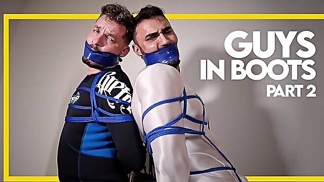 Guys in Boots - Part 2 (1080p) Gay Bondage - Gay Domination - Boots - Lycra - Ropes - Bondage - Neoprene - BDSM