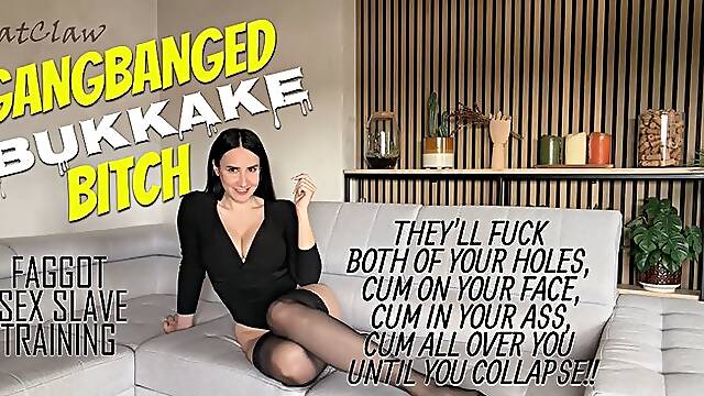 Gangbanged Bukkake Bitch (720p)