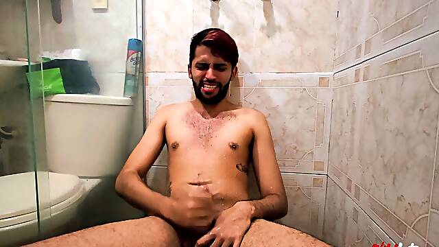 Hot guys enjoy kinky water sports and golden showers, Latino guys getting wet and wild!